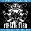 Firefighter Skull 13 SVG