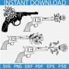 Floral Pistol Bundle SVG