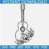 Floral Guitar SVG,