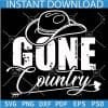 Gone Country Cowboy Hat SVG