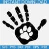 Dog Paw Inside Hand SVG