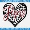 Philadelphia Flyers Leopard Prints Heart Symbol SVG