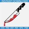 Knife with Dripping Blood SVG