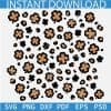 Leopard Prints and Clover Pattern Colored SVG