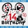 14th Disney Birthday SVG
