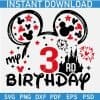 Third Mickey Ears Birthday SVG