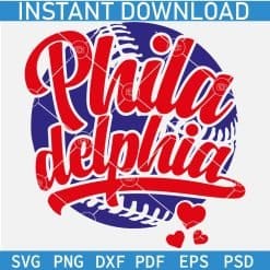 Philadelphia Baseball ball SVG