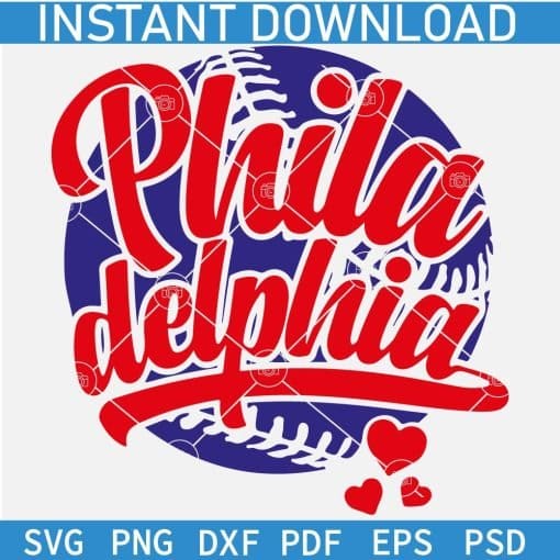 Philadelphia Baseball ball SVG