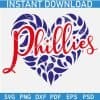 Phillies Heart Symbol SVG