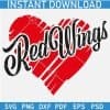 Redwings scribble heart Symbol SVG