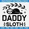 Daddy Sloth SVG