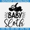 Baby Sloth SVG