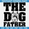 The dog Father Pitbull head SVG