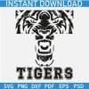 Tigers Sports In Letter T SVG