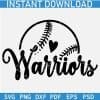 Warriors Half Baseball ball SVG
