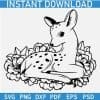 Floral Baby Deer SVG
