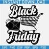 Black Friday Shopping Trolley SVG, Black Friday SVG