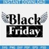 Black Friday Angel Wings SVG