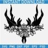 Floral Buck Skull SVG
