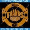 Happy Thanks Giving Day For black Background SVG