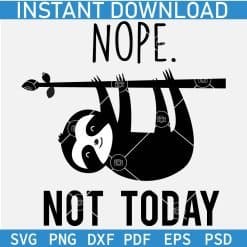  Sloth Vector Adult Humor SVG