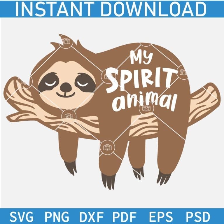Sloth Life Silhouette SVG, Peeking Sloth Branch SVG, Sloth Vector SVG