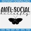 Anti-Social Butterfly SVG