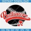 Baltimore Baseball Ball SVG