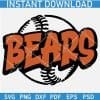 Bears baseball Ball SVG