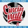 Cincinnati Baseball Ball SVG