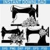 Floral Sewing Machine Bundle SVG