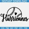 Hurricanes Half Baseball ball SVG