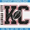 Kansas City KC Football SVG