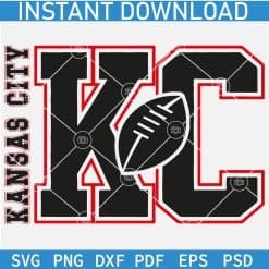 Kansas City KC Football SVG