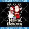 Magical Christmas Snowman SVG