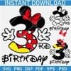 3rd Birthday Minnie Ears Number SVG