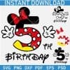 5th Birthday Minnie Ears Number SVG