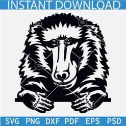 Peeking Wild Animals Silhouette Bundle SVG