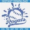 Royals Baseball Ball splash SVG
