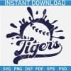Detroit Tigers baseball Team Splash SVG