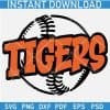 Tigers Baseball Ball SVG
