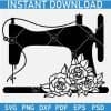 Sewing Machine Flowers SVG