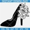 Floral High Heel SVG