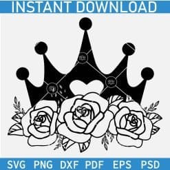 Floral Crown SVG