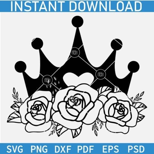 Floral Crown SVG