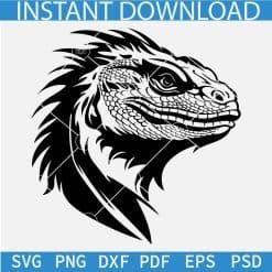 Bearded Dragon Head Svg