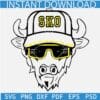 Buffalo Colorado Mascot SVG, SKO Buffalo with Cap SVG, Colorado Buffaloes Football SVG