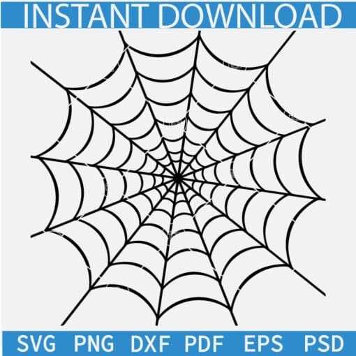 Cobweb Spider SVG, Spider web SVG, Halloween Spider Web SVG,  Cute Web SVG