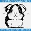 Kids Coloring Guinea pig SVG