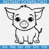 Baby Pig sketch Svg